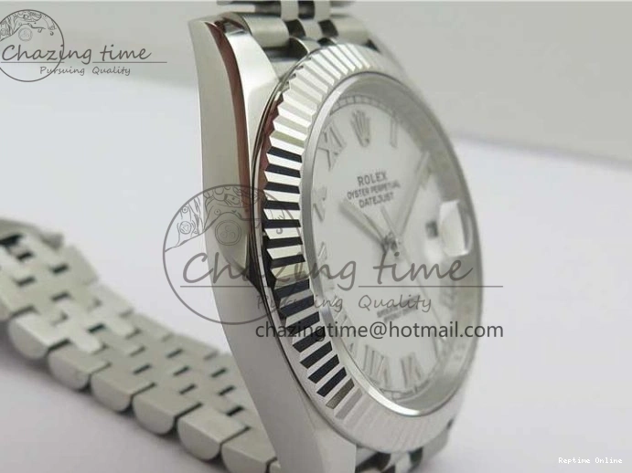 0506 New DateJust 41 126334 ARF 1:1 Best Edition 904L Steel White Roman Dial on Jubilee Bracelet A Bold 2551
